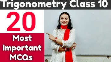 20 Most Important MCQ | Chapter-8 | Introduction to Trigonometry | Term-1 Exam Class 10 CBSE