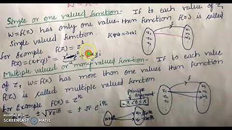 single valued and multiple valued function