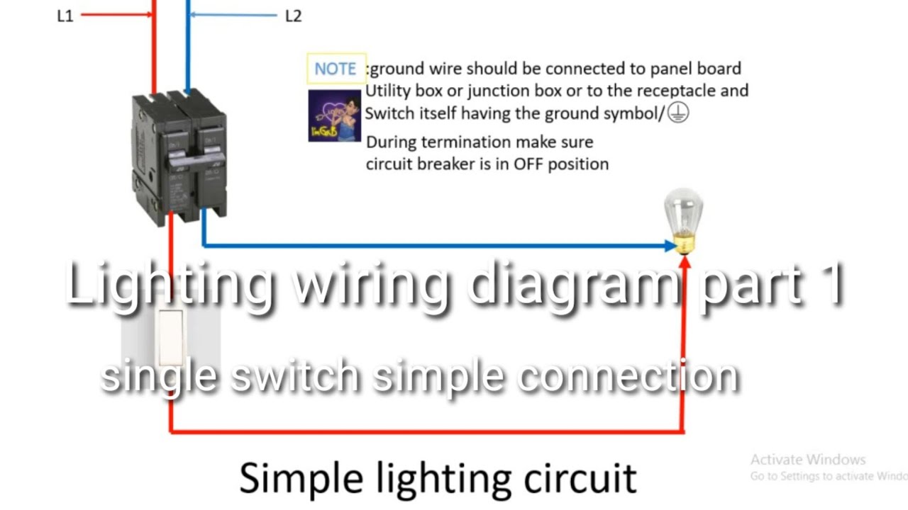 Easy and simple Lighting circuit - YouTube