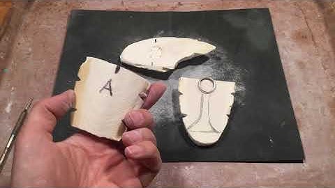 Cuttlebone 3-Part Molds: assembling parts A B & C