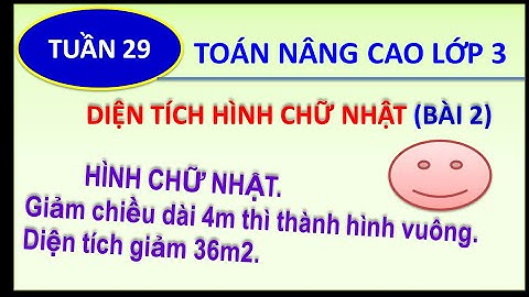 Các bài toán về tính diện tích lớp 3