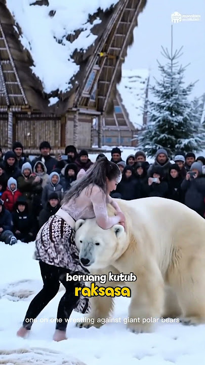 wrestling against polar bear #shorts #trending #trendingshorts #viral #viralvideo