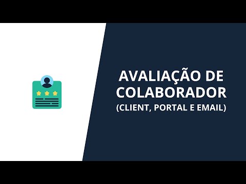 Avaliação do colaborador via portal, client e e-mail