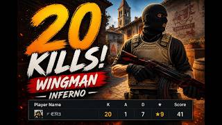 Counter-Strike 2 - Inferno - Full Gameplay | 20 Kills in Wingman