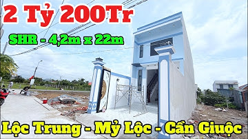 ❤️ Bán Nhà Giá Rẻ - Lộc Trung - Mỷ Lộc - Cần Giuộc - Đúng 2 Tỷ 200Tr - SHR - 4,2m x 22m - Đường ÔTô