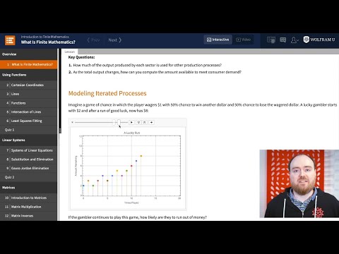 Introducing Wolfram U's Finite Mathematics Interactive Course - YouTube