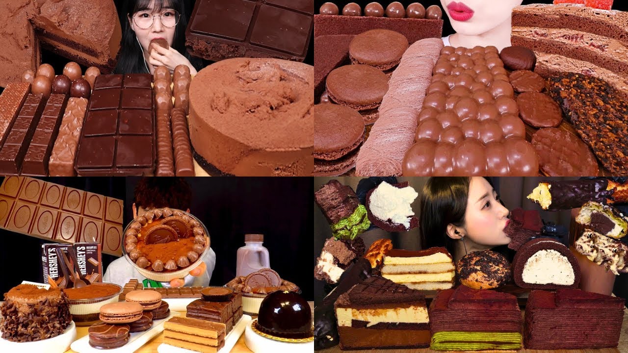 🍦ASMR MUKBANG DESSERT COMPILATION🍫 | Eating Chocolate, Ice Cream, Cake & Sweet Treats!