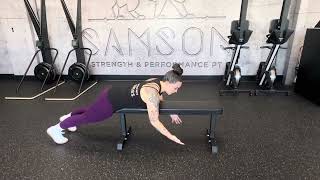 Reverse Hyper Hold on Bench
