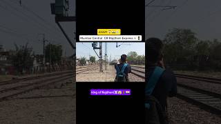 Mumbai CSMT Rajdhani Express Pawer Of double Wap7 #train #viralvideo #indianrailways #railvlogger