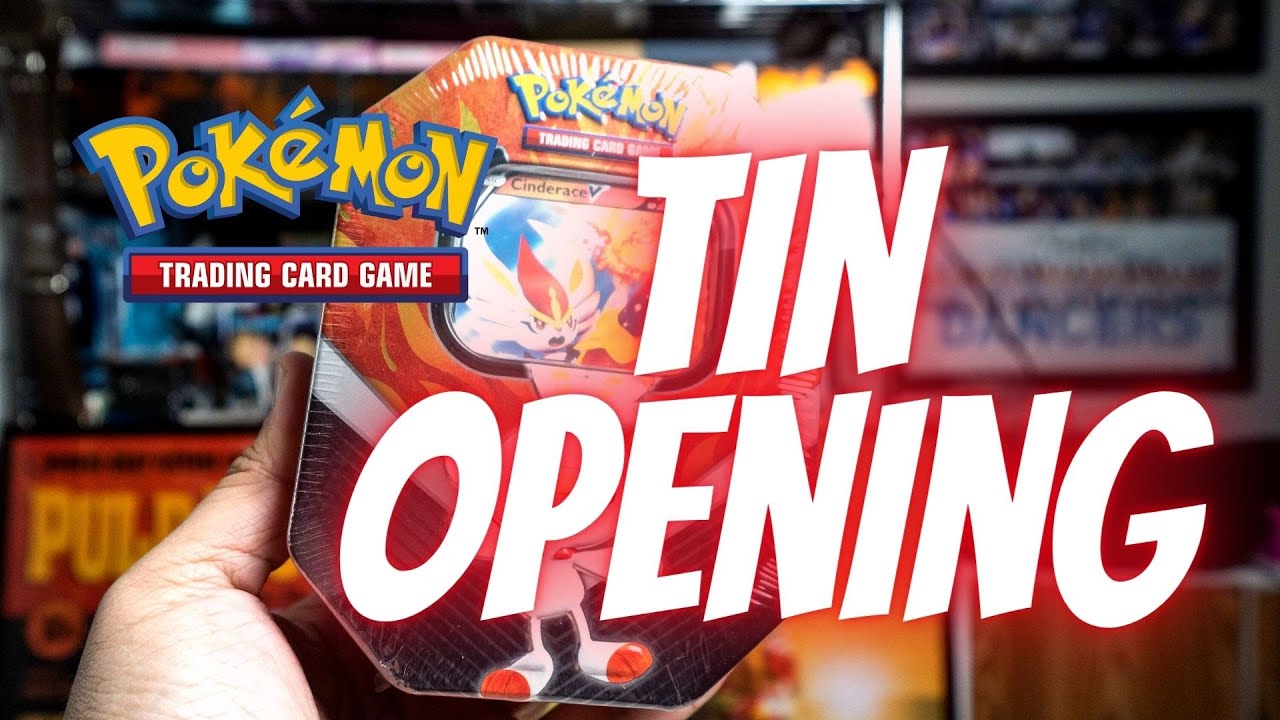 Pokemon TCG Cinderace V Tin Opening!