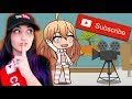 SECRETLY A YOUTUBER | Funny Gacha Life Story Reaction