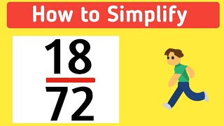 How to Simplify the Fraction 18/72 || 18/72 Simplified