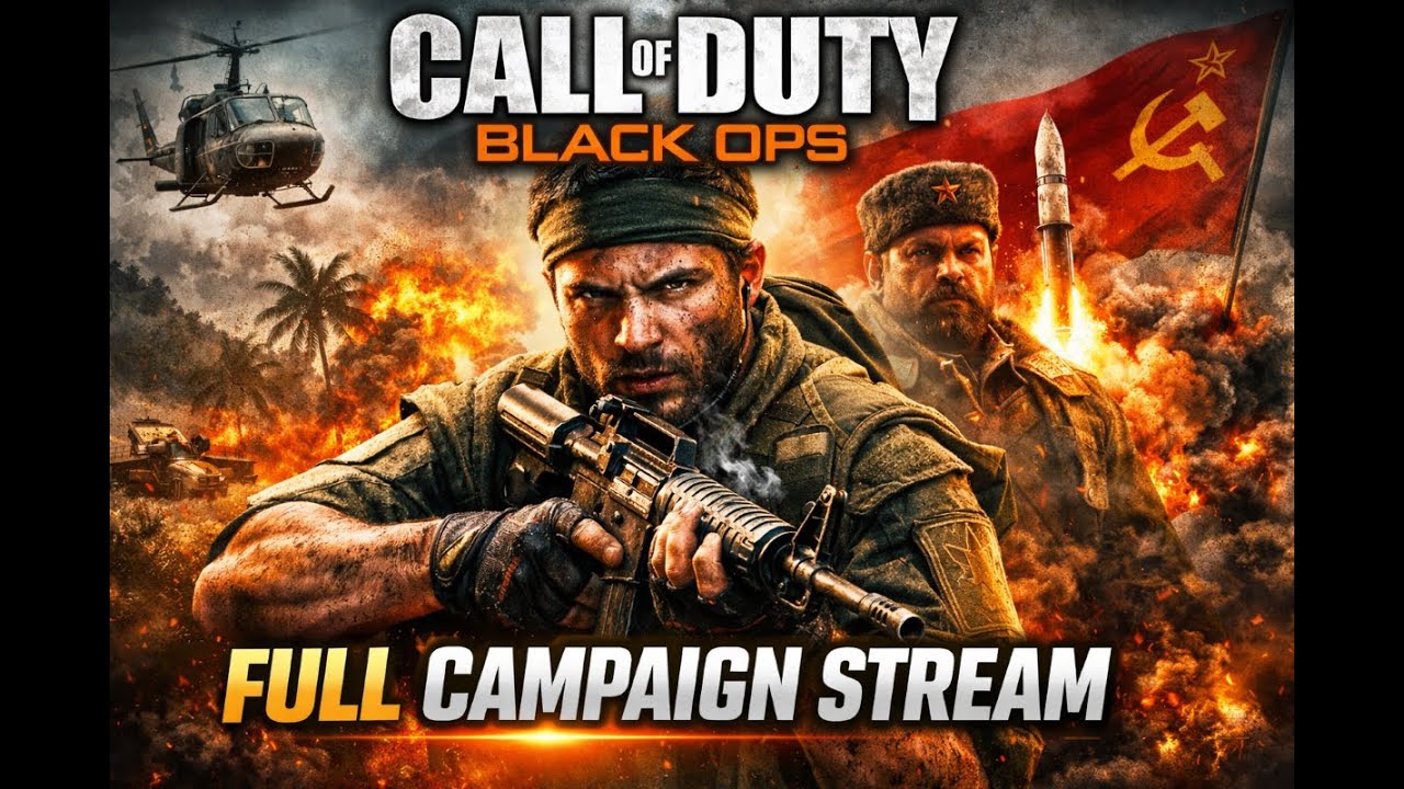 FULL CALL OF DUTY BLACK OPS CAMPAIGN STREAM