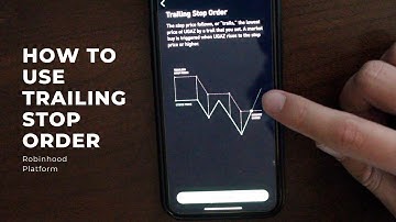 How To Use Trailing Stop Order (Robinhood Platform)