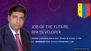 RPA Developer Job Of The Future   Explained   School OF RPA