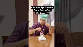 Can Your Eye Number Come Back After ICL #specsremoval #icl