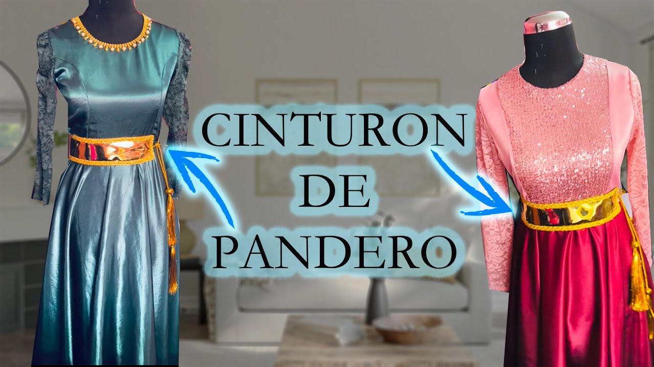 Tutorial de cinturón de vestido de pandero y danza cristiana - YouTube