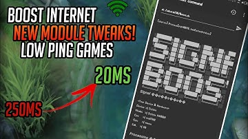 Tweaks!⚡ Boost Internet🤩 Using This module!⚡-Low ping/Better gameplay