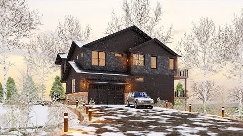 Lumion 11.5 Exterior 3D Animation/Summer House Walk in Snow Fall | Safdar Nawaz