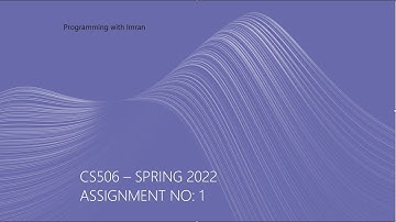 CS506 Assignment No: 1 Spring 2022