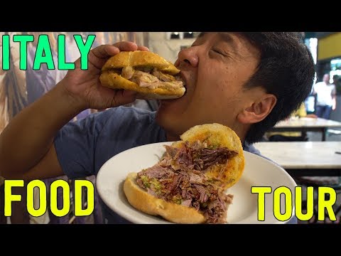 LEGENDARY PASTA & SANDWICHES! Food Tour of Florence Italy