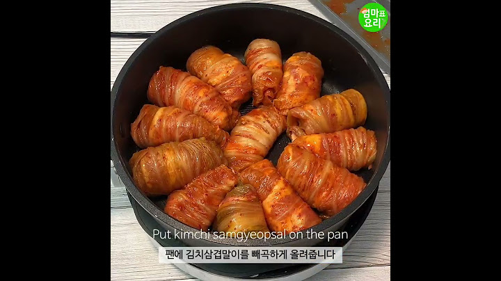 밥도둑 김치요리♥엄마표요리 [김치삼겹말이찜] / Mom's Cooking[Braised pork belly with kimchi]