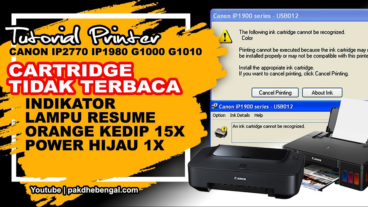 Penyebab Cartridge Printer Canon Tidak Terbaca Oleh Printer Cartridge