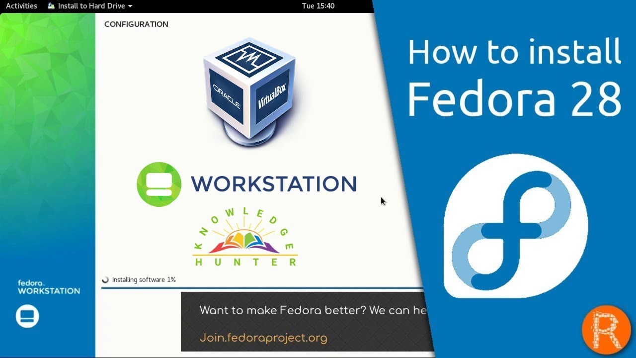 How to Install Fedora 28 Workstation Linux on VirtualBox in Windows 8 ...