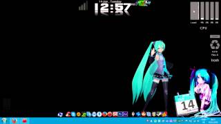 Hatsune Miku Dreamscene with Rainmeter