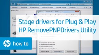 Staging Drivers for Plug and Play Using HP RemovePNPDrivers Utility