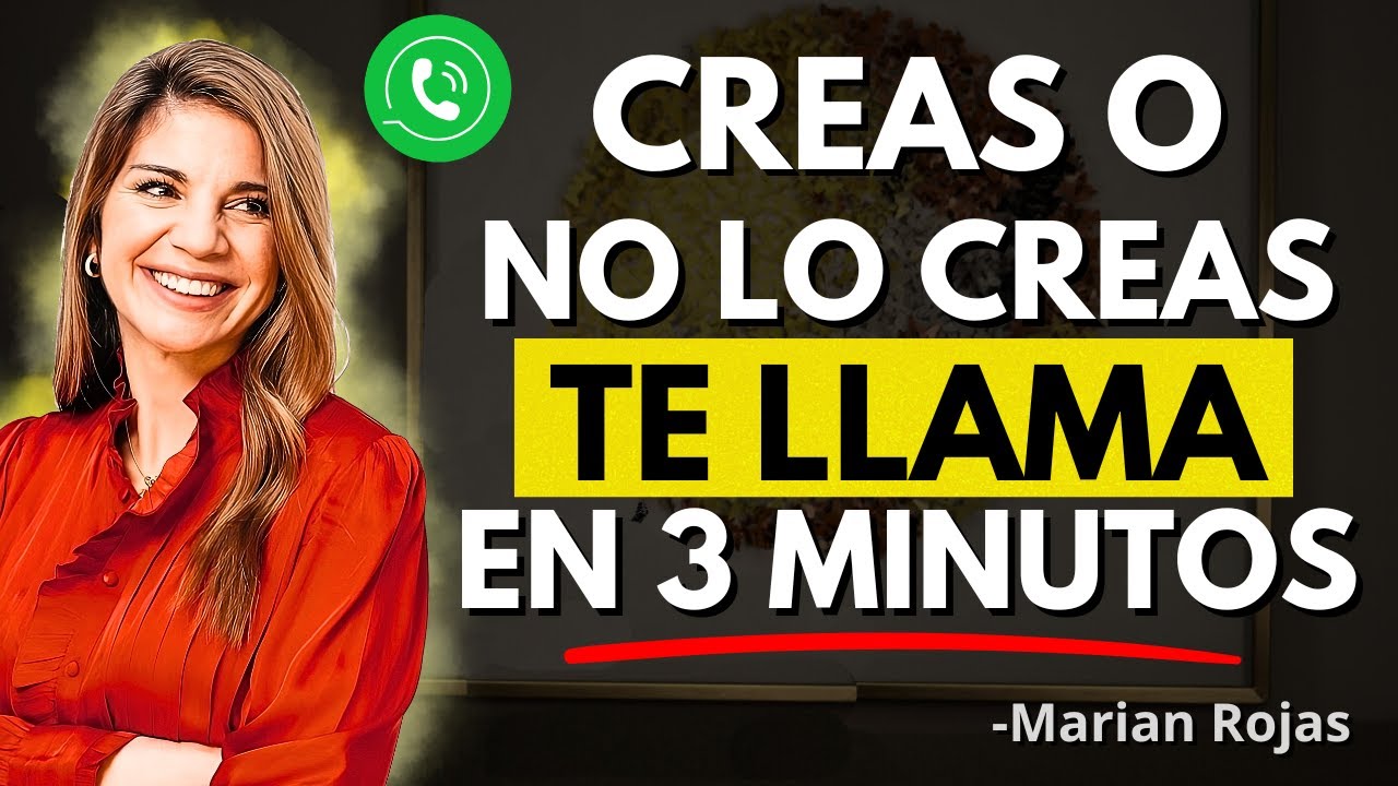 En 3 minutos te llama (no lo creas, pero funciona) | Marian Rojas