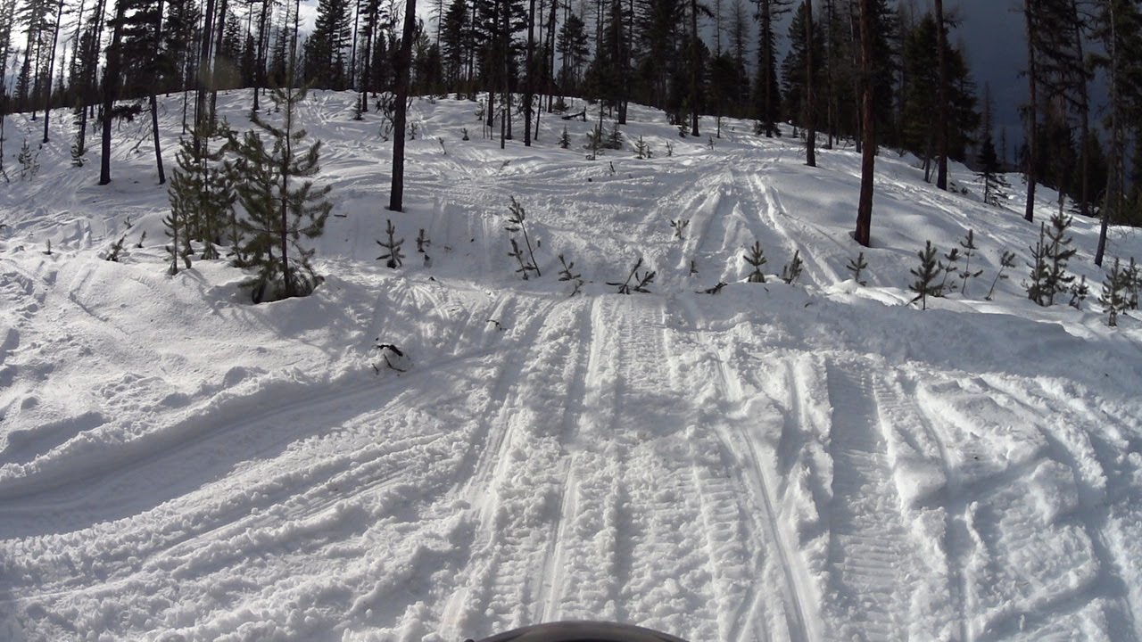 Snowmobiling Seeley Lake Lap Time Trials 2/1/20 YouTube