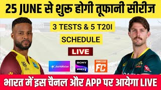 Aus Vs Wi Live 2025 Australia Tour Of West Indies 2025 Squad And Live