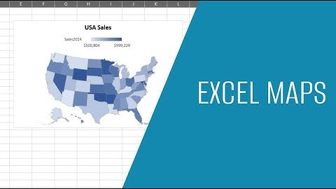 Microsoft Excel Data Geographic Maps