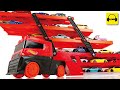 ホットウィール コレクション フォード ポルシェ ボルボ ホンダ ジャガー ワーゲン ランチャ 日産 シボレー スバル ランボルギーニ トヨタ マクラーレン等をキャリアカーにディスプレイ ASMR