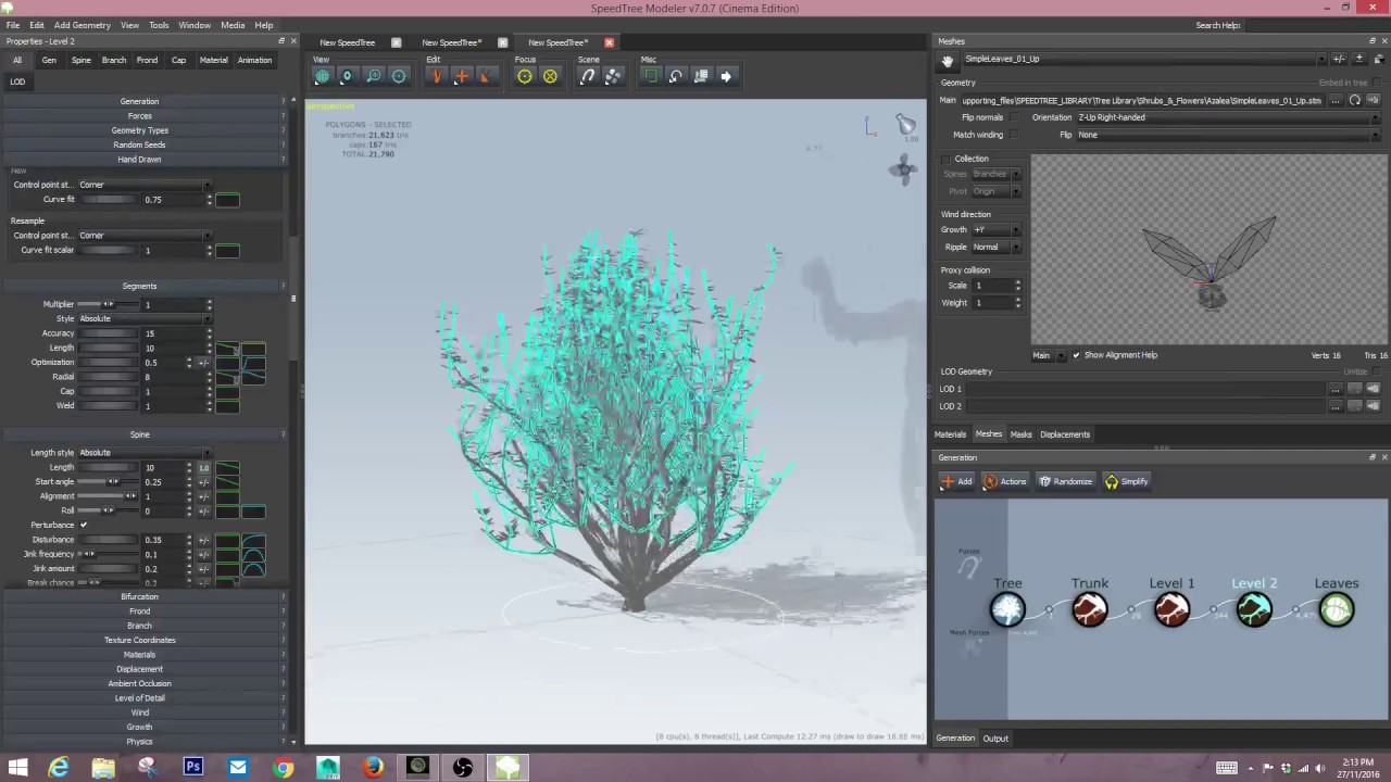 how to add new trees from speedtree to twinmotion