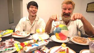 Home Conveyer Belt SUSHI MACHINE Party Rental Fun (Part 2 of 2) - Eric Meal Time 578