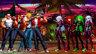 [KOF Mugen] Terry Bogard Team vs Kula Diamond Team