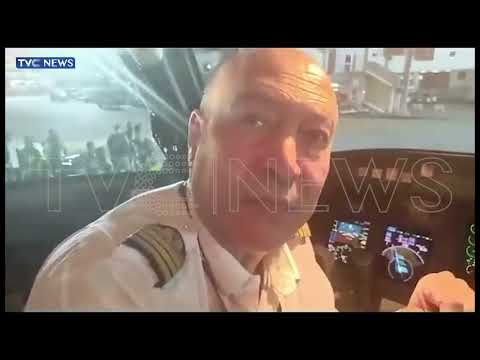 WATCH: How Libyan Authority Forced Pilot To Divert Super Eagles Flight Al Abaq Airport