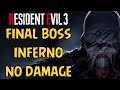 Resident evil 3 remake  final boss inferno no damage