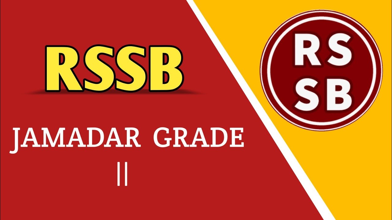 RSSB JAMADAR GRADE II Vacancy 2025 || Salary 45000+ Apply Now 👇|| Check ...