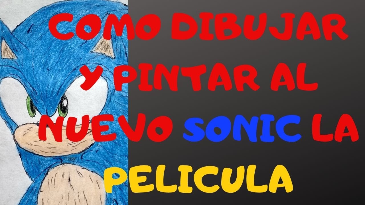 Como DESENHAR e COLORIR o SONIC do Filme - Cómo DIBUJAR y COLOREAR