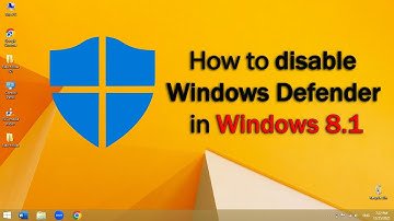 How to disable Windows Defender in Windows 8.1????