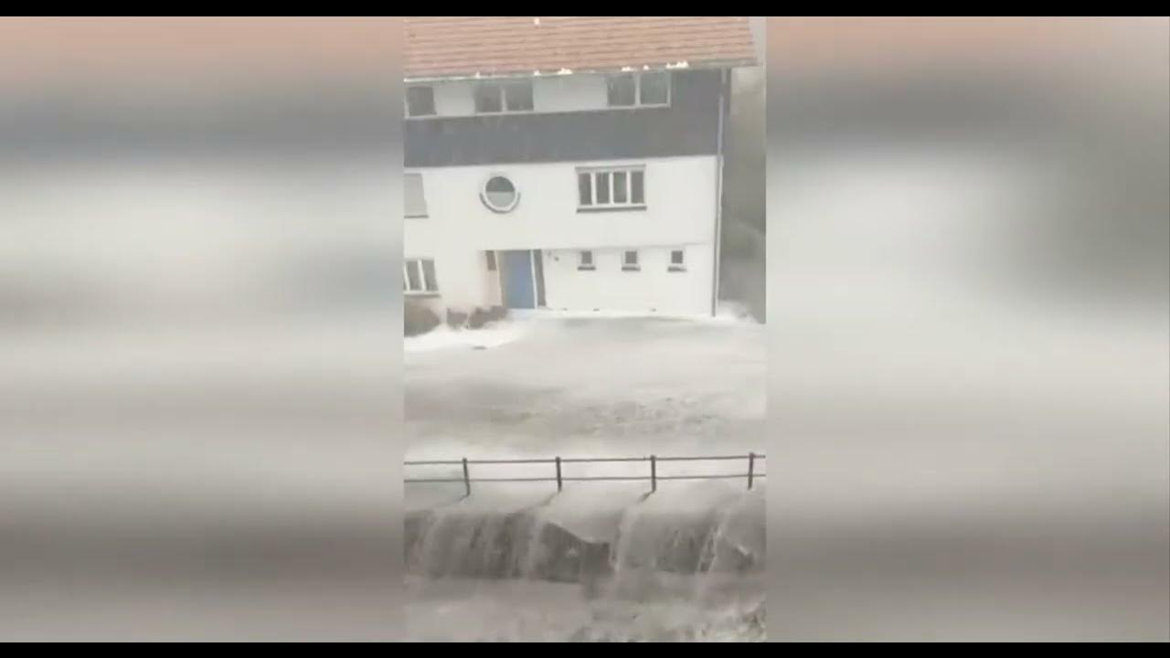 Powerful hail in Germany in Bavaria YouTube