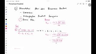 07 Persamaan Kuadrat (Menentukan Akar-akar PK dengan cara Rumus ABC)