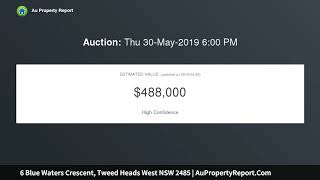 6 Blue Waters Crescent, Tweed Heads West NSW 2485 | AuPropertyReport.Com