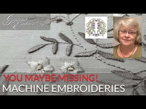 Machine embroideries you maybe missing!