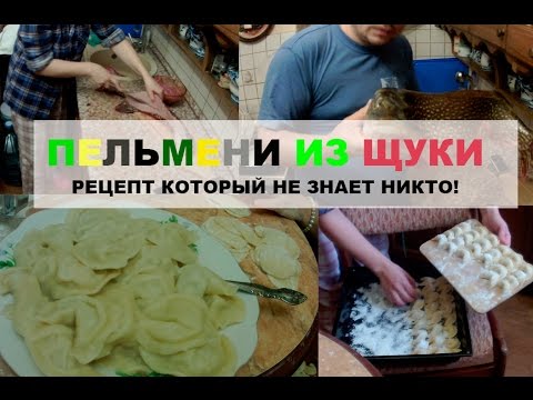 Видео рецепт Пельмени из щуки с салом