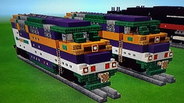 Minecraft West Coast Express EMD F59PHI train Tutorial
