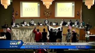 Ryan Mesano Calls into the Sacramento City Council Meeting May 30, 2023